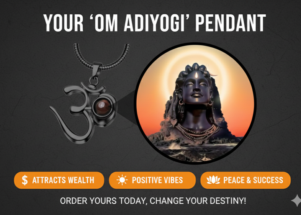 OM Pendant with Adiyogi