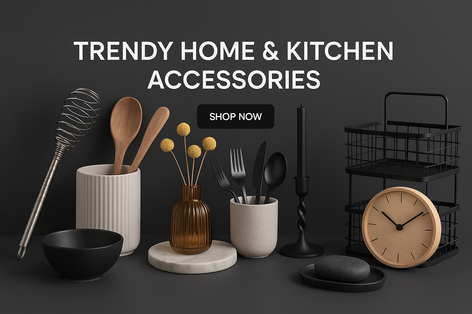 YO CREATE MY HERO PAGE IMAGE CREATE NICE IMAGE AND BRANDED IMAGE COLOR 00000026  AND WHITE AND BLACK SHOW PRODUCT HOME KITCHEN ACCESIORIS NOT BUDS AND EAURPHONE AND MOBILE NO NEW PRODUCT DROPSHPING PRODUCT TRENDY PRODUCT 